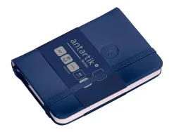 Carnet fermeture elastique antartik notes couverture rigide a7 papier uni ivoire 80feuilles 80gr fsc bleu marine