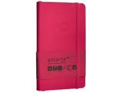 Carnet fermeture elastique antartik notes couverture souple a6 papier uni ivoire 100 feuilles 80gr fsc framboise