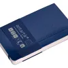 Carnet fermeture elastique antartik notes couverture souple a6 ligne 100 feuilles 80gr fsc coloris bleu marine
