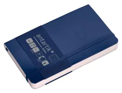 Carnet fermeture elastique antartik notes couverture souple a6 ligne 100 feuilles 80gr fsc coloris bleu marine