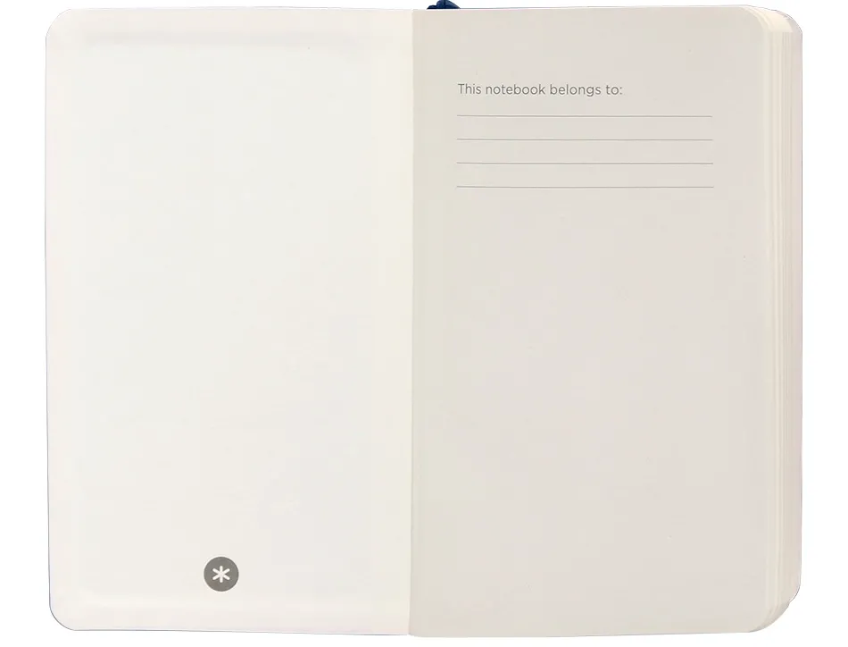 Carnet fermeture elastique antartik notes couverture souple a6 ligne 100 feuilles 80gr fsc coloris bleu marine