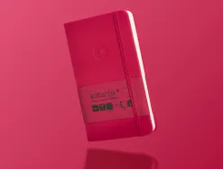 Carnet fermeture elastique antartik notes couverture rigide a6 papier uni ivoire 100 feuilles 80gr fsc framboise