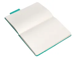Carnet fermeture elastique antartik notes couverture rigide a4 papier uni ivoire 100 feuilles 80gr fsc turquoise