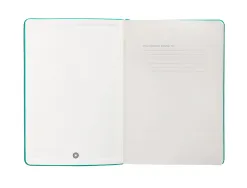 Carnet fermeture elastique antartik notes couverture rigide a4 papier uni ivoire 100 feuilles 80gr fsc turquoise