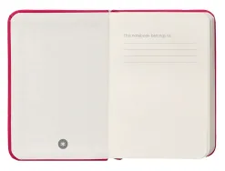 Carnet fermeture elastique antartik notes couverture rigide a7 papier uni ivoire 80feuilles 80gr fsc framboise