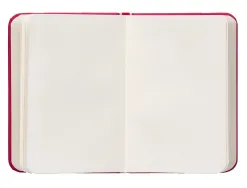Carnet fermeture elastique antartik notes couverture rigide a7 papier uni ivoire 80feuilles 80gr fsc framboise