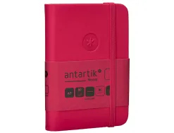 Carnet fermeture elastique antartik notes couverture rigide a7 papier uni ivoire 80feuilles 80gr fsc framboise