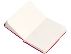 Carnet fermeture elastique antartik notes couverture rigide a7 papier uni ivoire 80feuilles 80gr fsc framboise