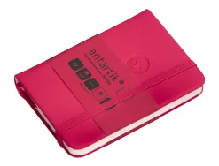 Carnet fermeture elastique antartik notes couverture rigide a7 papier uni ivoire 80feuilles 80gr fsc framboise
