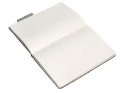 Carnet fermeture elastique turquoise antartik notes couverture rigide a5 papier uni ivoire 100 feuilles 80gr fsc gris