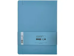 Carnet fermeture elastique antartik notes couverture rigide a4 papier uni ivoire 100 feuilles 80gr fsc bleu ciel