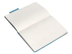 Carnet fermeture elastique antartik notes couverture rigide a4 papier uni ivoire 100 feuilles 80gr fsc bleu ciel