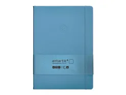 Carnet fermeture elastique antartik notes couverture rigide a4 papier uni ivoire 100 feuilles 80gr fsc bleu ciel