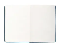 Carnet fermeture elastique antartik notes couverture rigide a4 papier uni ivoire 100 feuilles 80gr fsc bleu ciel