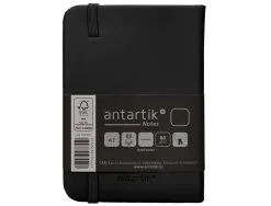 Carnet fermeture elastique antartik notes couverture rigide a7 papier uni ivoire 80 feuilles 80gr fsc coloris noir