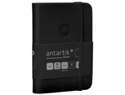 Carnet fermeture elastique antartik notes couverture rigide a7 papier uni ivoire 80 feuilles 80gr fsc coloris noir