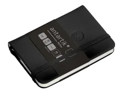 Carnet fermeture elastique antartik notes couverture rigide a7 papier uni ivoire 80 feuilles 80gr fsc coloris noir