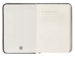 Carnet fermeture elastique antartik notes couverture rigide a7 papier uni ivoire 80 feuilles 80gr fsc coloris noir