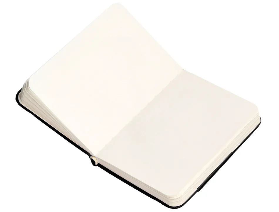 Carnet fermeture elastique antartik notes couverture rigide a7 papier uni ivoire 80 feuilles 80gr fsc coloris noir