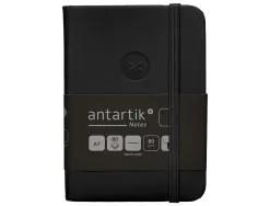 Carnet fermeture elastique antartik notes couverture rigide a7 papier uni ivoire 80 feuilles 80gr fsc coloris noir