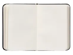 Carnet fermeture elastique antartik notes couverture rigide a7 papier uni ivoire 80 feuilles 80gr fsc coloris noir