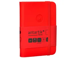 Carnet fermeture elastique antartik notes couverture rigide a7 papier uni ivoire 80 feuilles 80gr fsc coloris rouge