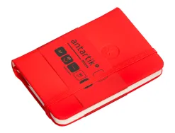 Carnet fermeture elastique antartik notes couverture rigide a7 papier uni ivoire 80 feuilles 80gr fsc coloris rouge