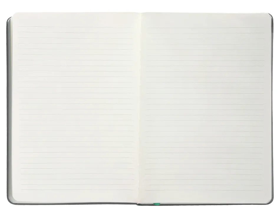 Carnet fermeture elastique turquoise antartik notes couverture rigide a5 ligne 100feuilles 80gr fsc coloris gris