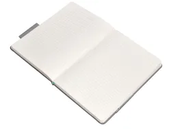 Carnet fermeture elastique turquoise antartik notes couverture rigide a5 ligne 100feuilles 80gr fsc coloris gris