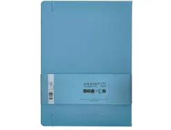 Carnet fermeture elastique antartik notes couverture rigide a4 ligne 100 feuilles 80gr fsc coloris bleu ciel