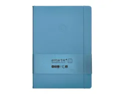 Carnet fermeture elastique antartik notes couverture rigide a4 ligne 100 feuilles 80gr fsc coloris bleu ciel