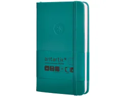 Carnet fermeture elastique antartik notes couverture rigide a6 ligne 100 feuilles 80gr fsc coloris vert paon