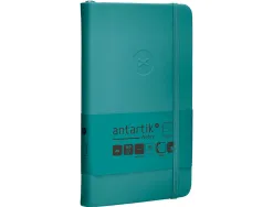 Carnet fermeture elastique antartik notes couverture rigide a6 ligne 100 feuilles 80gr fsc coloris vert paon
