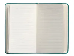 Carnet fermeture elastique antartik notes couverture rigide a6 ligne 100 feuilles 80gr fsc coloris vert paon