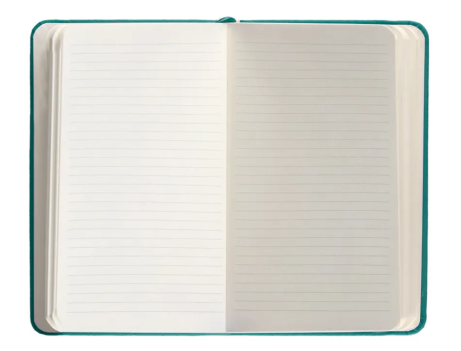 Carnet fermeture elastique antartik notes couverture rigide a6 ligne 100 feuilles 80gr fsc coloris vert paon
