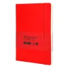 Carnet fermeture elastique antartik notes couverture souple a5 papier uni ivoire 100 feuilles 80gr fsc coloris rouge