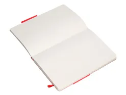 Carnet fermeture elastique antartik notes couverture souple a5 papier uni ivoire 100 feuilles 80gr fsc coloris rouge