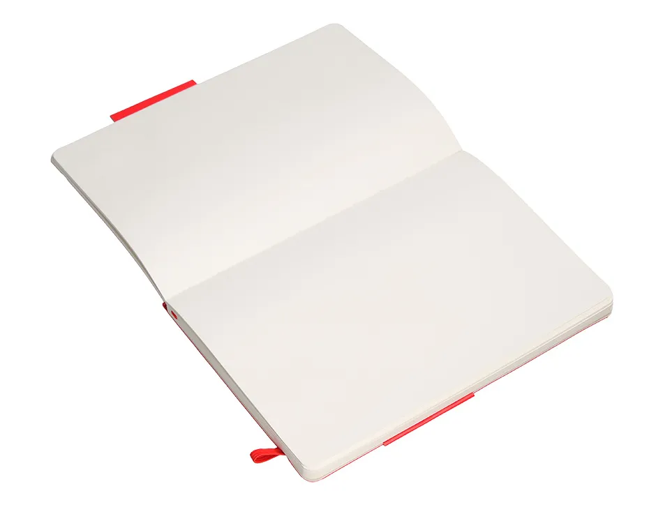 Carnet fermeture elastique antartik notes couverture souple a5 papier uni ivoire 100 feuilles 80gr fsc coloris rouge