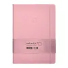 Carnet fermeture elastique antartik notes couverture rigide a4 papier uni ivoire 100 feuilles 80gr fsc rose pastel