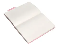 Carnet fermeture elastique antartik notes couverture rigide a4 papier uni ivoire 100 feuilles 80gr fsc rose pastel