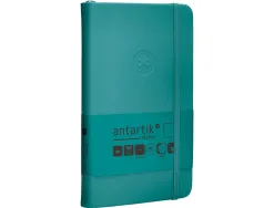 Carnet fermeture elastique antartik notes couverture rigide a6 papier uni ivoire 100 feuilles 80gr fsc vert paon