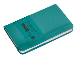 Carnet fermeture elastique antartik notes couverture rigide a6 papier uni ivoire 100 feuilles 80gr fsc vert paon