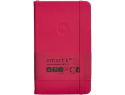 Carnet fermeture elastique antartik notes couverture rigide a6 ligne 100 feuilles 80gr fsc coloris framboise