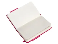 Carnet fermeture elastique antartik notes couverture rigide a6 ligne 100 feuilles 80gr fsc coloris framboise