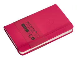 Carnet fermeture elastique antartik notes couverture rigide a6 ligne 100 feuilles 80gr fsc coloris framboise