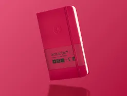 Carnet fermeture elastique antartik notes couverture rigide a6 ligne 100 feuilles 80gr fsc coloris framboise