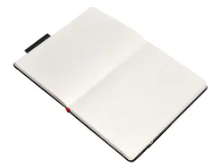 Carnet fermeture elastique rouge antartik notes couverture rigide a4 ligne 100feuilles 80gr fsc coloris noir