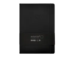 Carnet fermeture elastique antartik notes couverture rigide a4 papier uni ivoire 100 feuilles 80gr fsc coloris noir