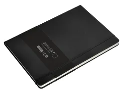 Carnet fermeture elastique antartik notes couverture rigide a4 papier uni ivoire 100 feuilles 80gr fsc coloris noir