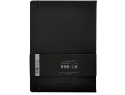 Carnet fermeture elastique antartik notes couverture rigide a4 papier uni ivoire 100 feuilles 80gr fsc coloris noir